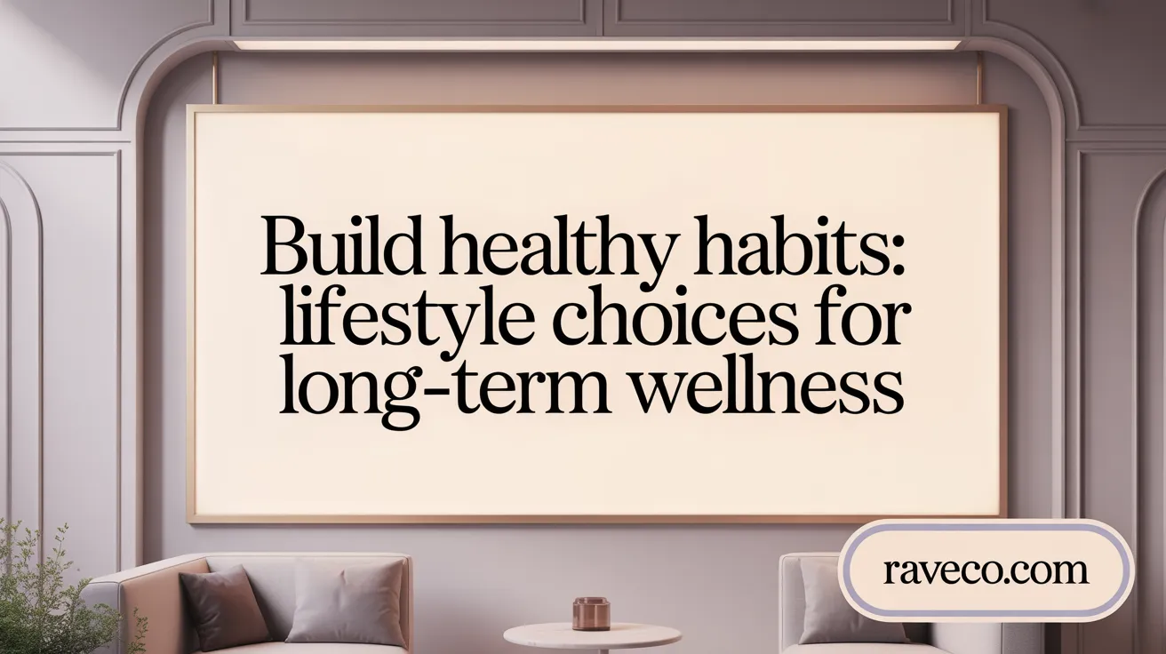 Build Healthy Habits: Lifestyle Choices for Long-Term Wellness