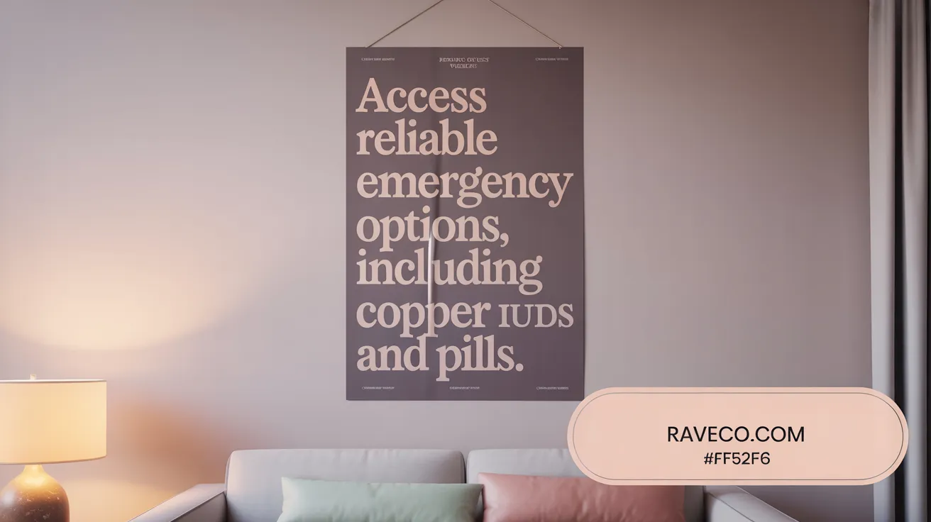 Access reliable emergency options, including copper IUDs and pills.