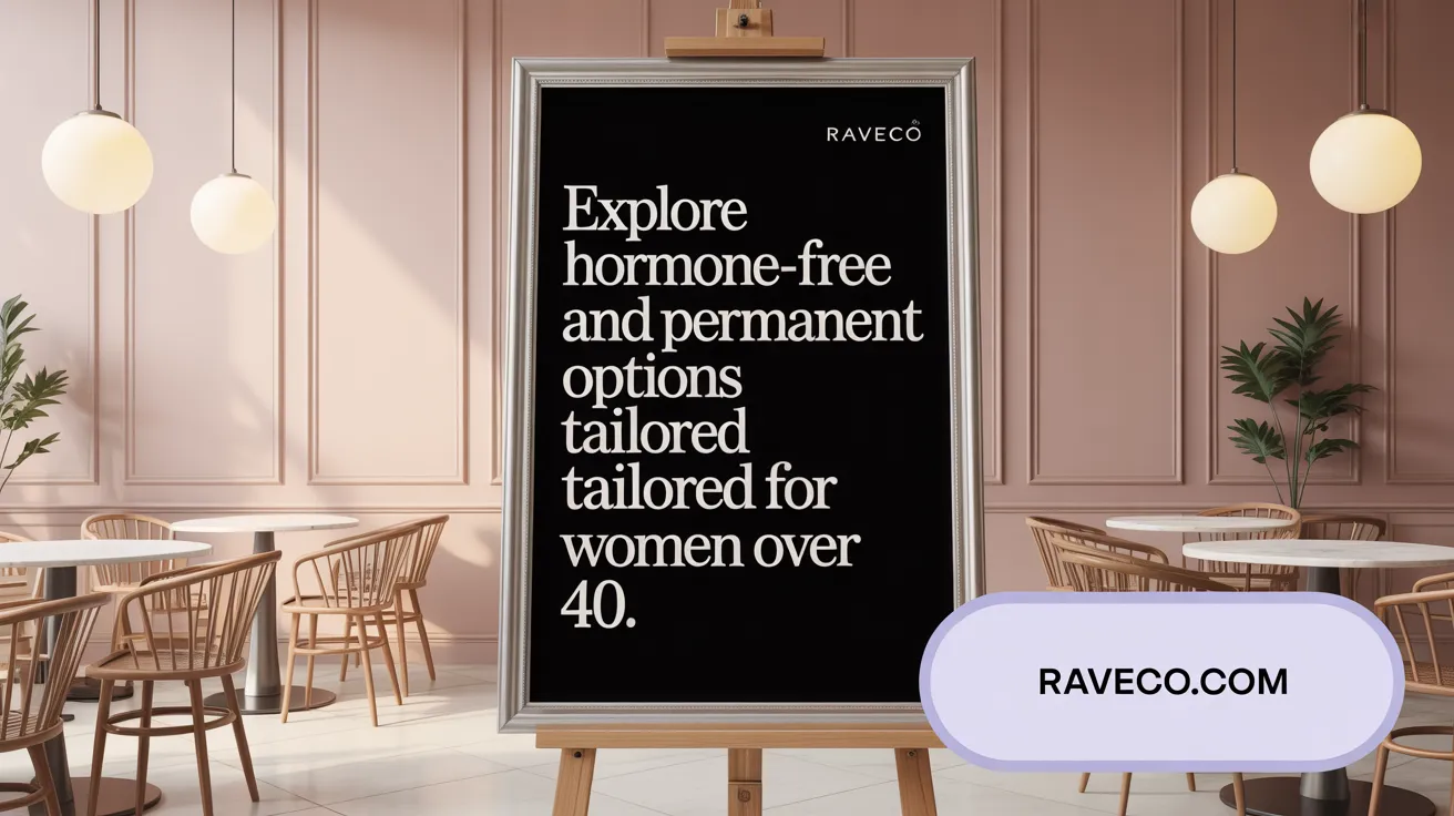 Explore hormone-free and permanent options tailored for women over 40.