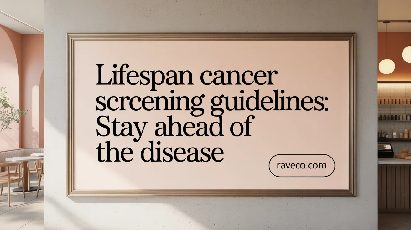 Lifespan Cancer Screening Guidelines: Stay Ahead of the Disease