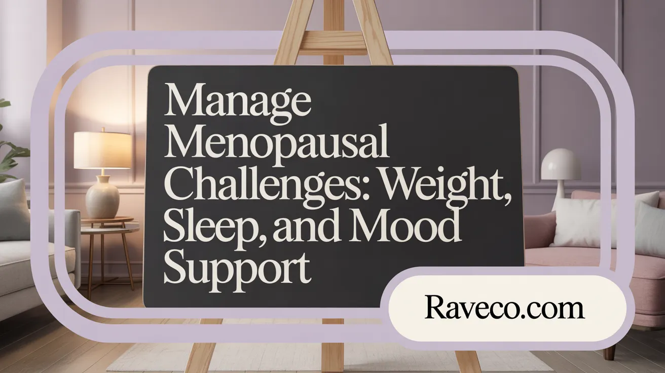 Manage Menopausal Challenges: Weight, Sleep, and Mood Support
