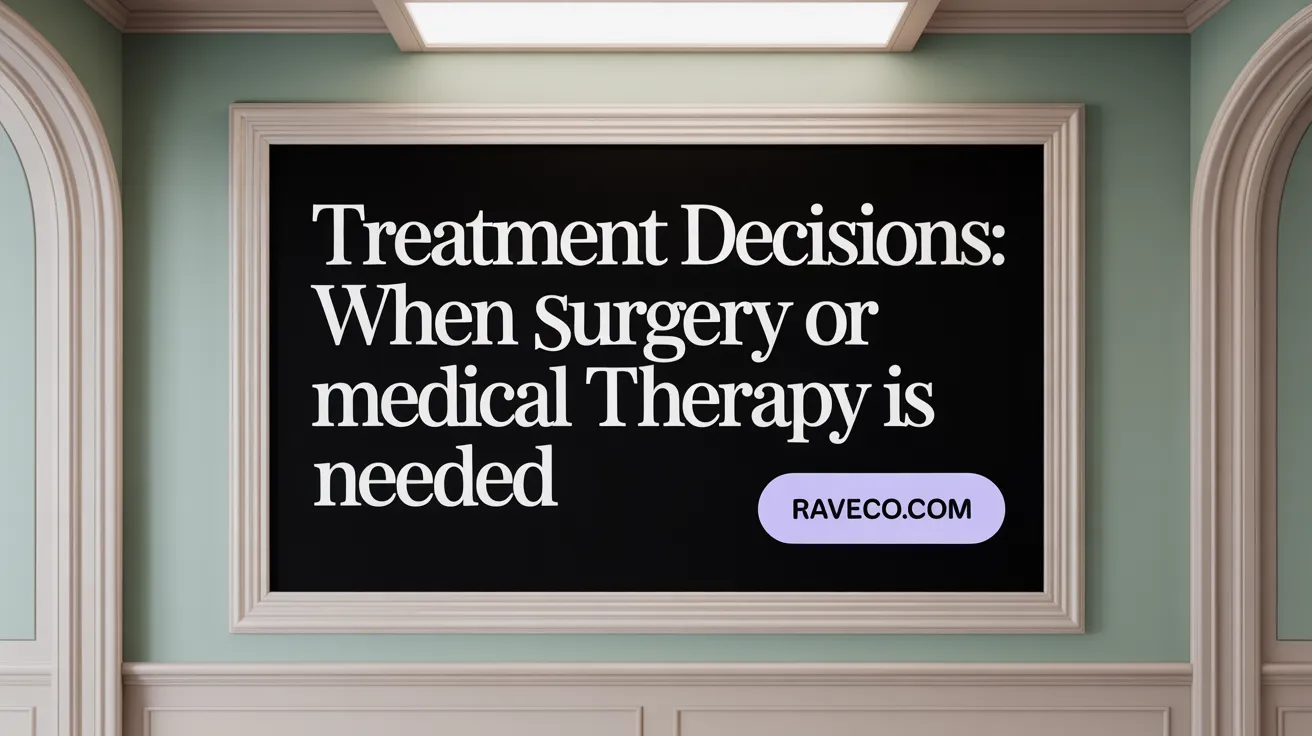 Treatment Decisions: When Surgery or Medical Therapy Is Needed