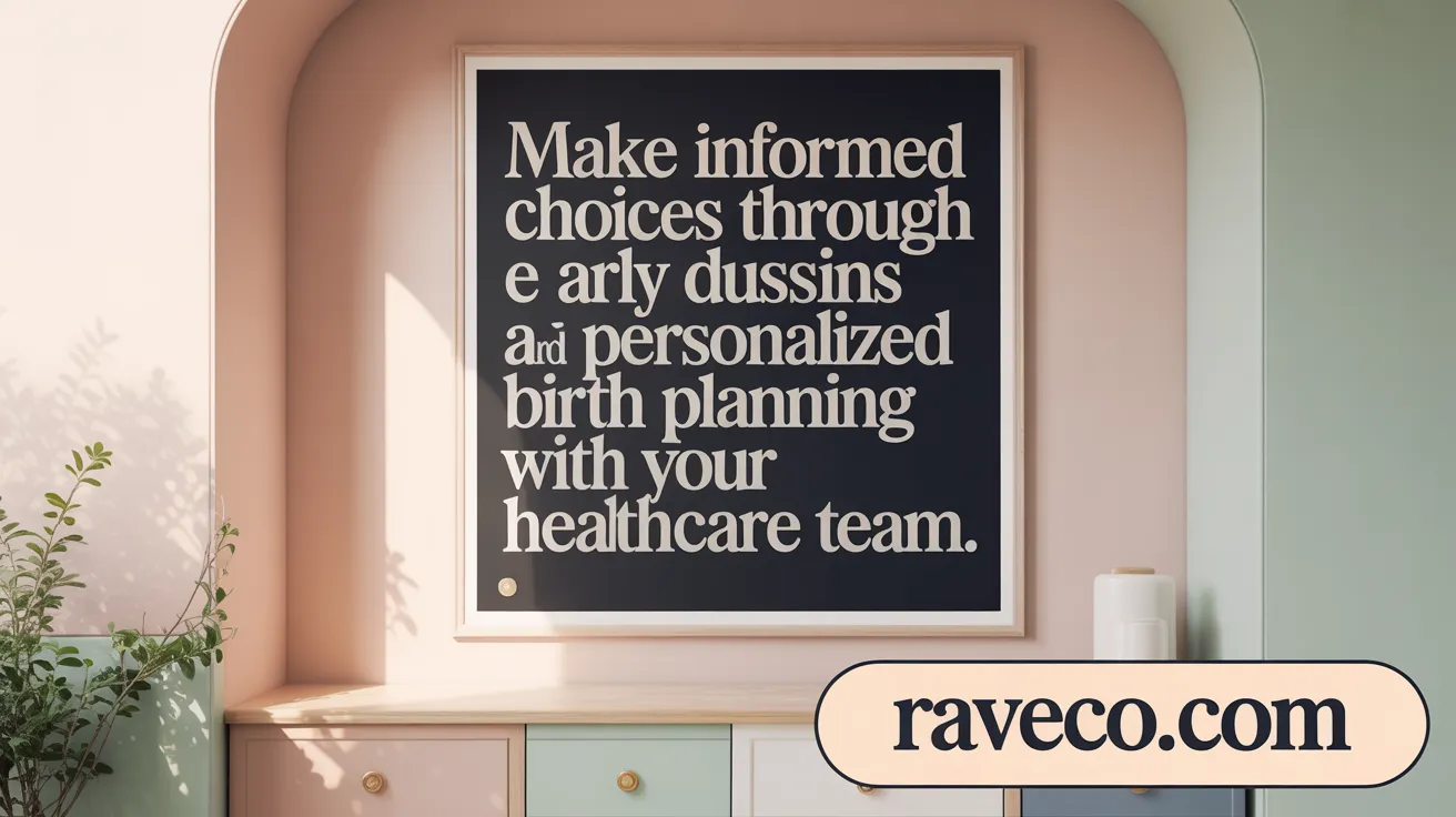 Make informed choices through early discussions and personalized birth planning with your healthcare team.