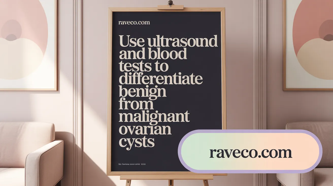 Use Ultrasound and Blood Tests to Differentiate Benign from Malignant Ovarian Cysts