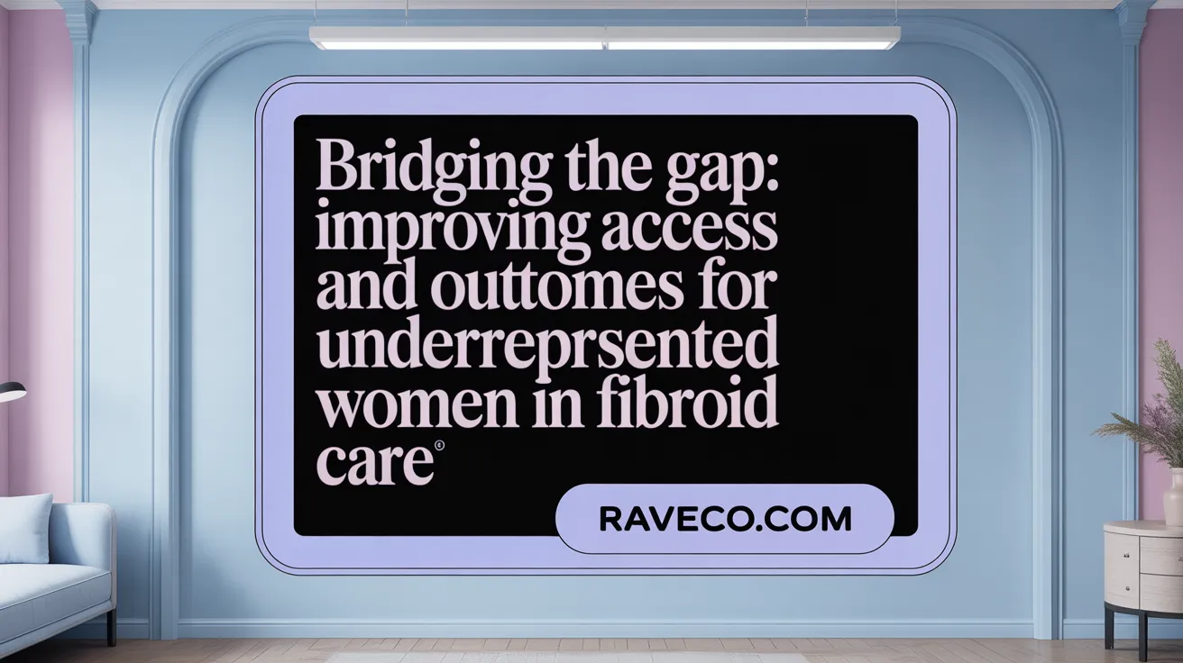 Bridging the Gap: Improving Access and Outcomes for Underrepresented Women in Fibroid Care