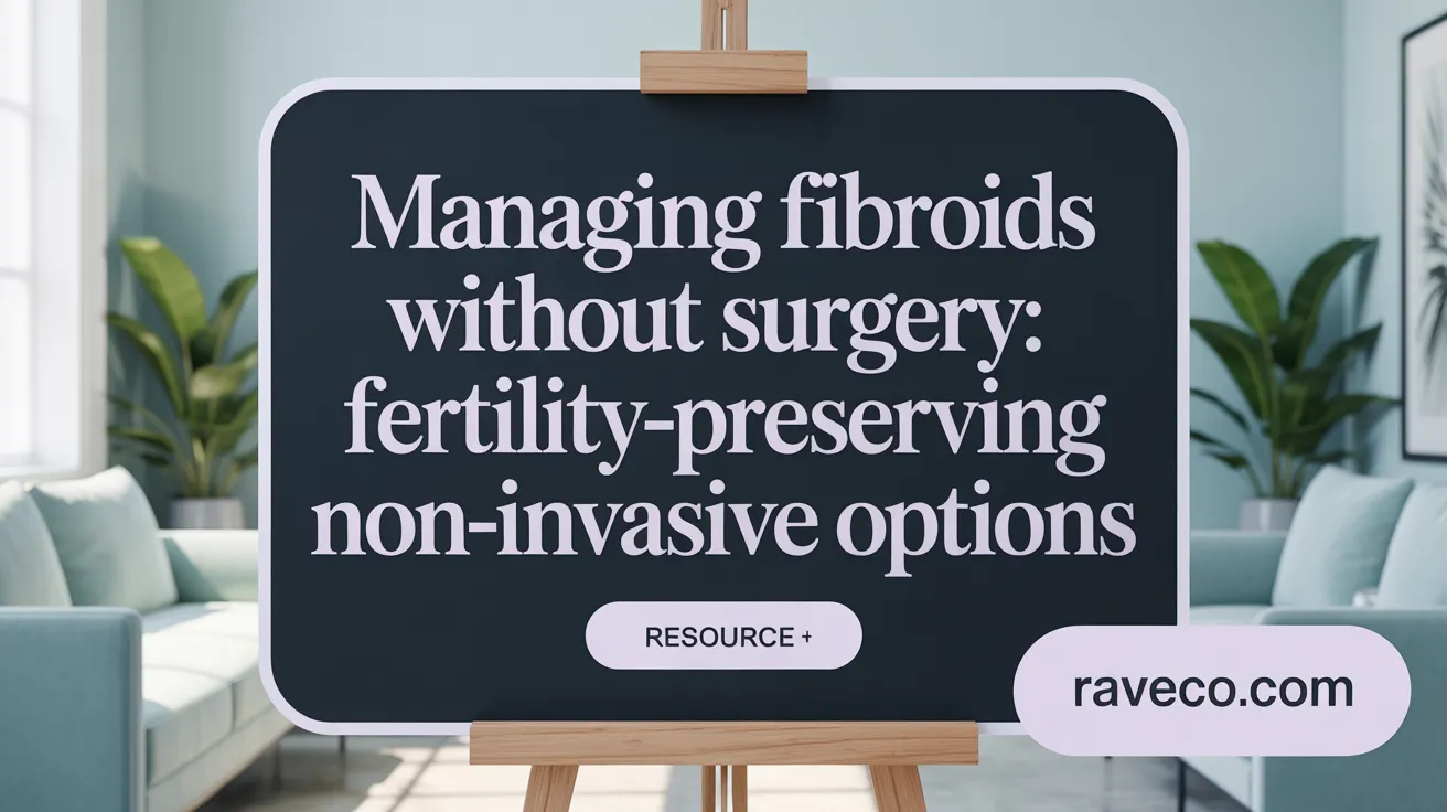 Managing Fibroids Without Surgery: Fertility-Preserving Non-Invasive Options