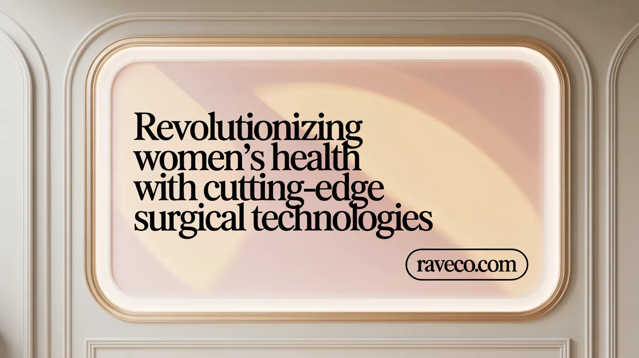 Revolutionizing Women's Health with Cutting-Edge Surgical Technologies