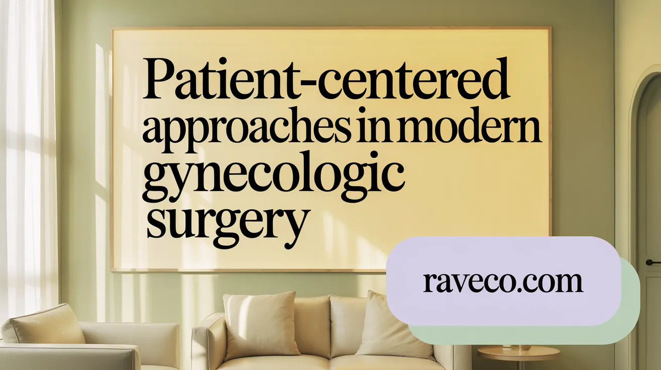 Patient-Centered Approaches in Modern Gynecologic Surgery