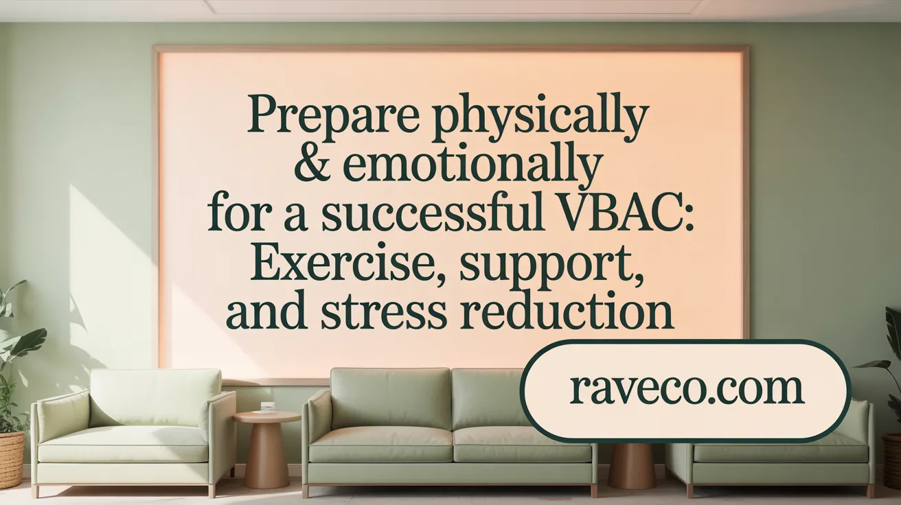 Prepare Physically &amp; Emotionally for a Successful VBAC: Exercise, Support, and Stress Reduction