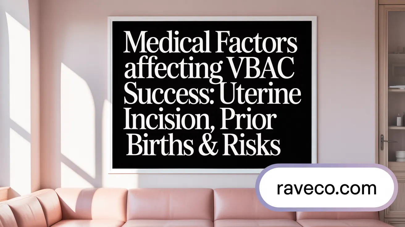 Medical Factors Affecting VBAC Success: Uterine Incision, Prior Births &amp; Risks