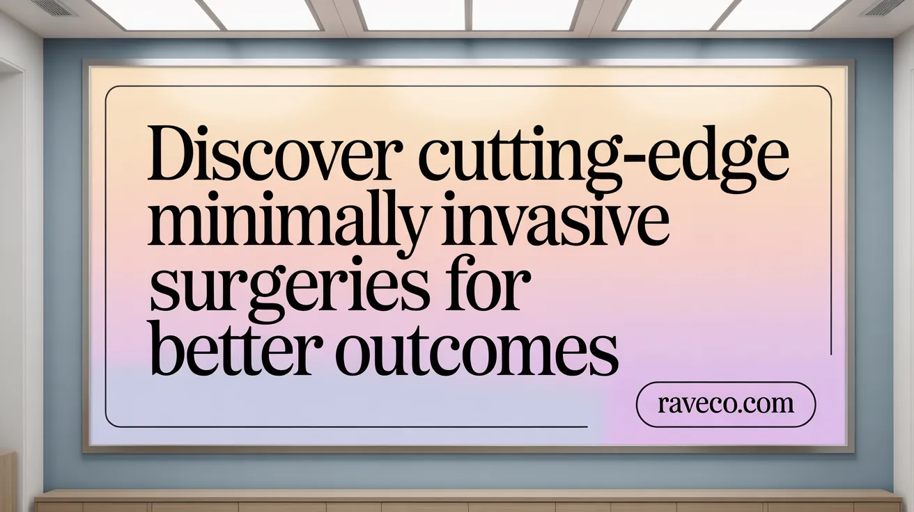 Discover Cutting-Edge Minimally Invasive Surgeries for Better Outcomes
