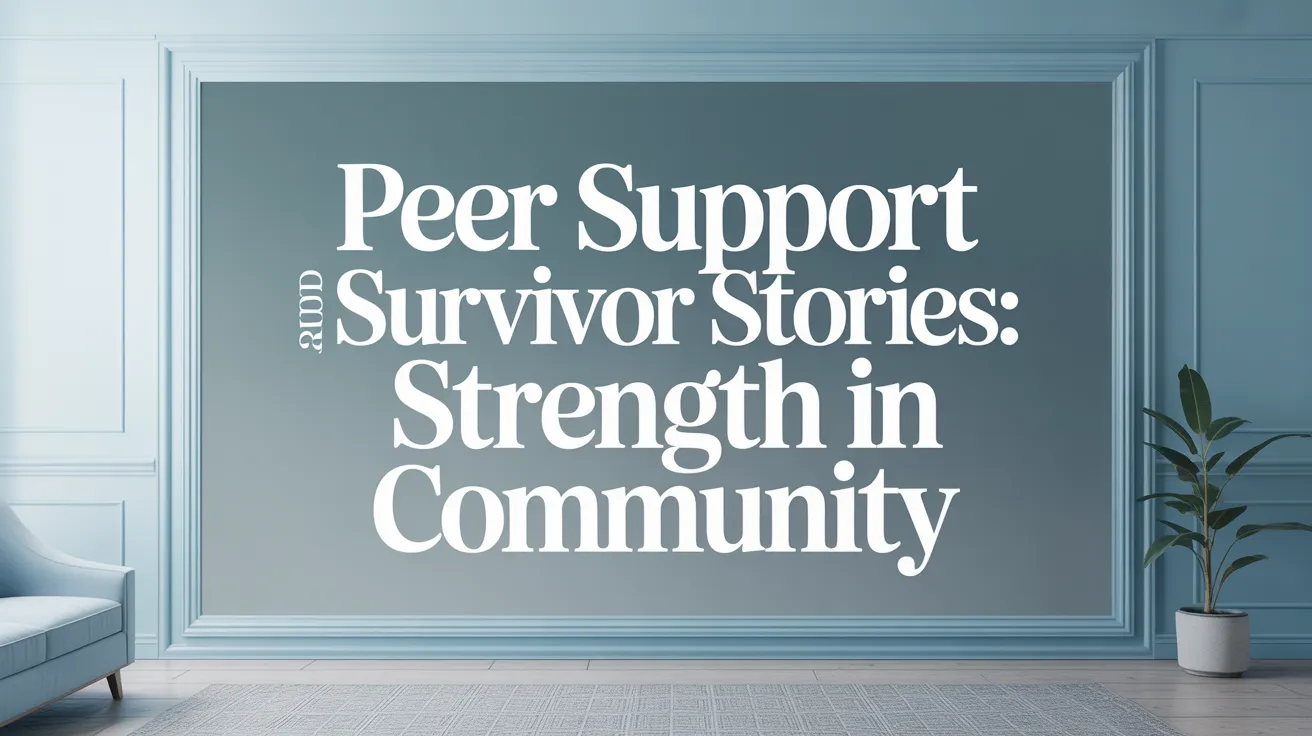 Peer Support and Survivor Stories: Strength in Community