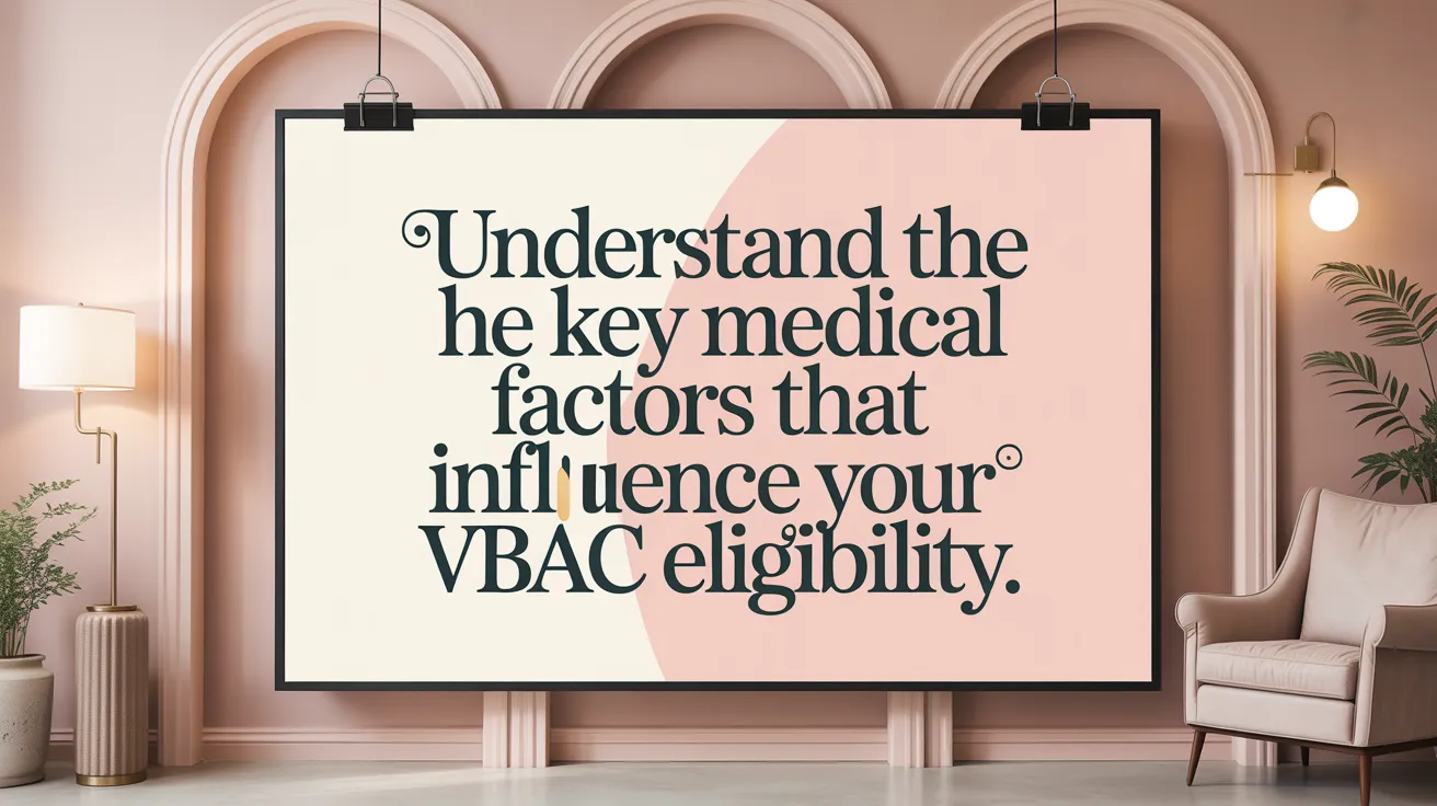 Understand the key medical factors that influence your VBAC eligibility.