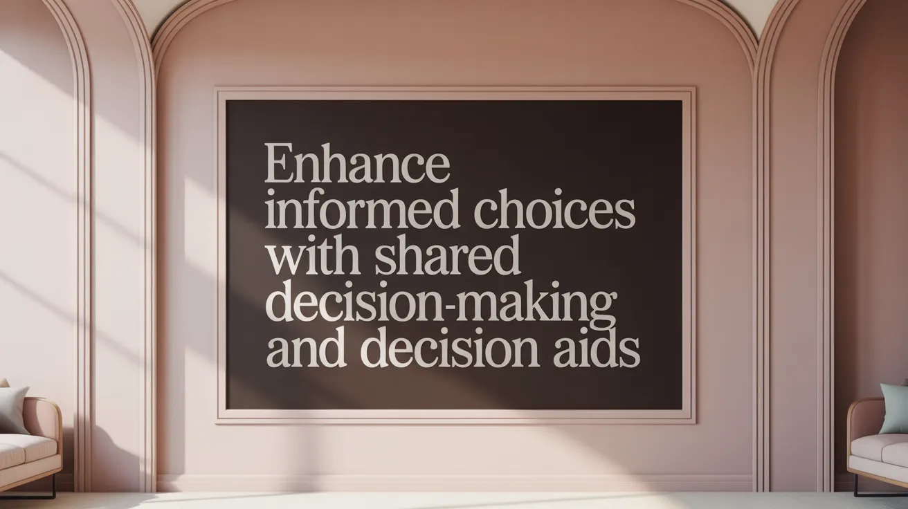 Enhance Informed Choices with Shared Decision-Making and Decision Aids