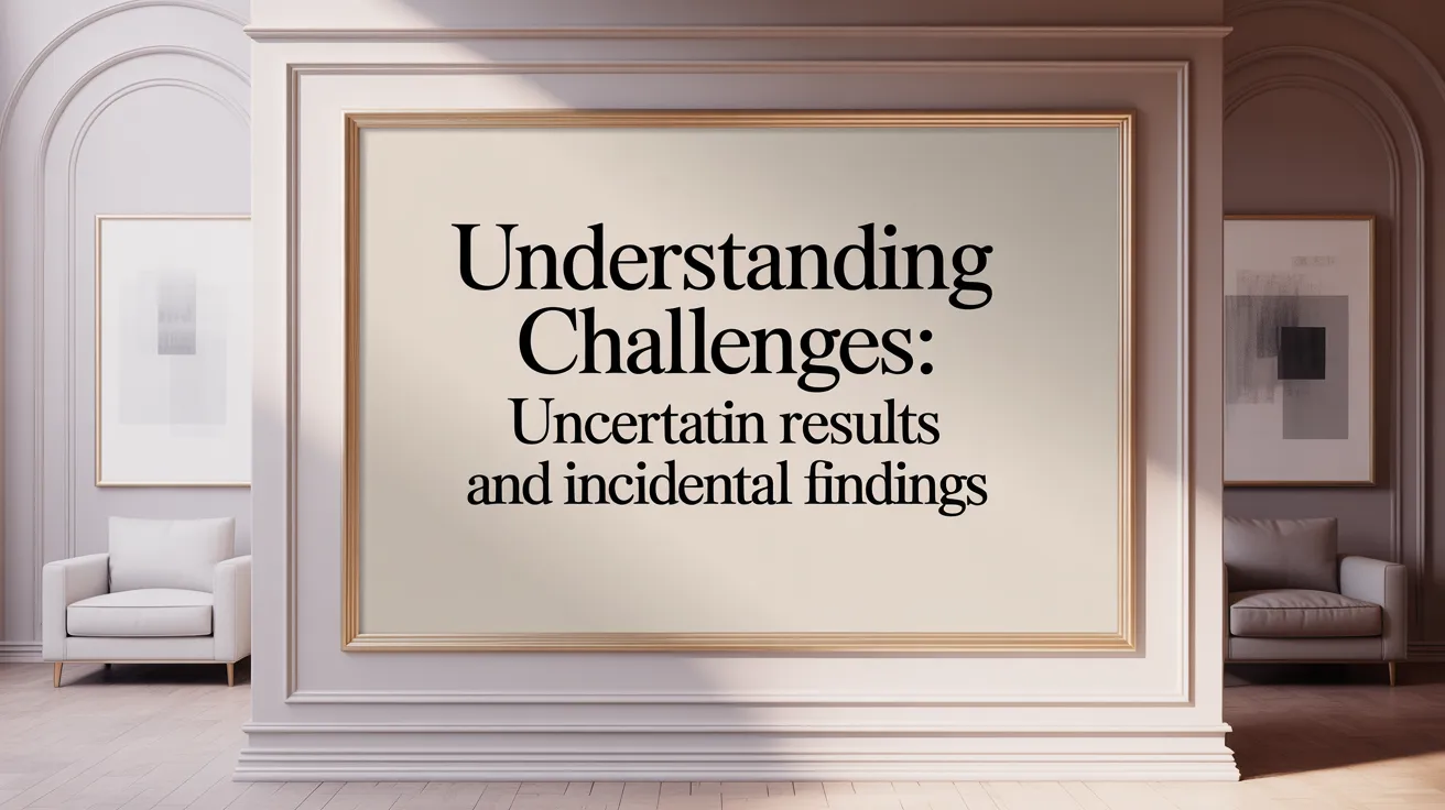Understanding Challenges: Uncertain Results and Incidental Findings
