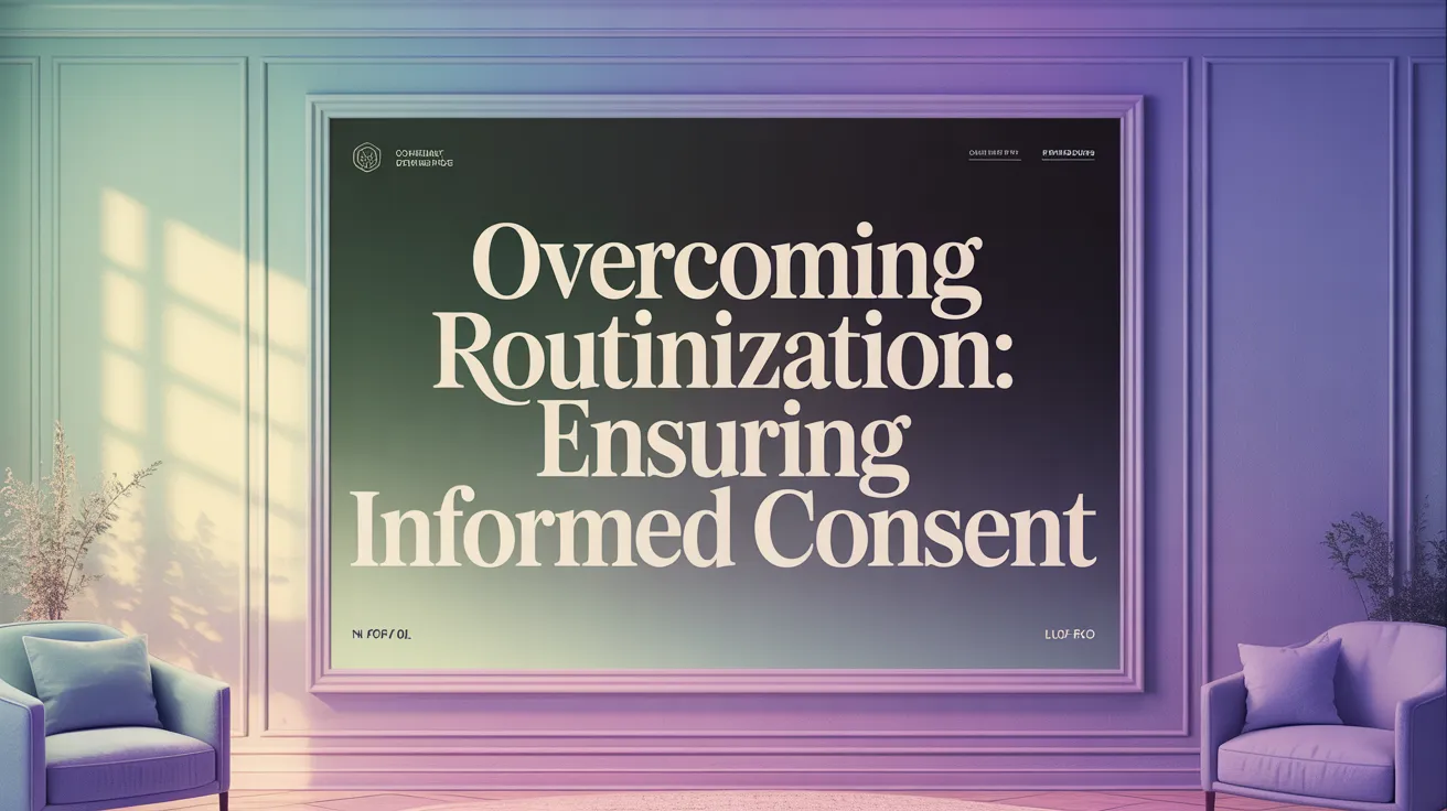 Overcoming Routinization: Ensuring Informed Consent
