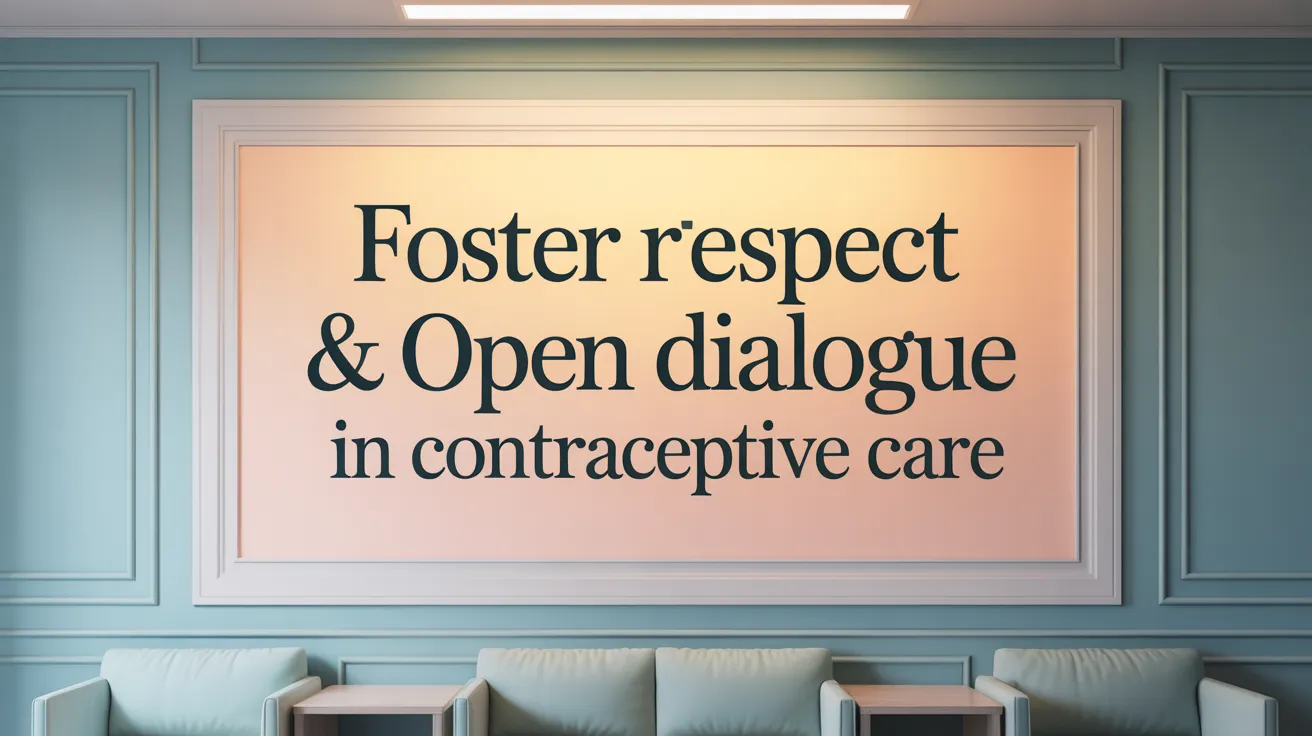 Foster Respect &amp; Open Dialogue in Contraceptive Care