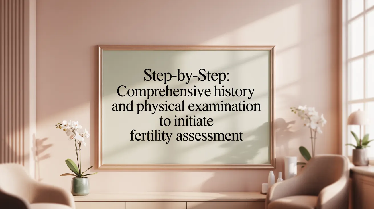 Step-by-step: comprehensive history and physical examination to initiate fertility assessment