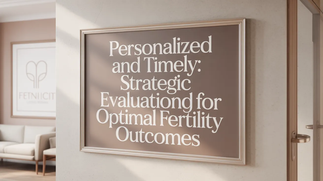 Personalized and timely: strategic evaluation for optimal fertility outcomes
