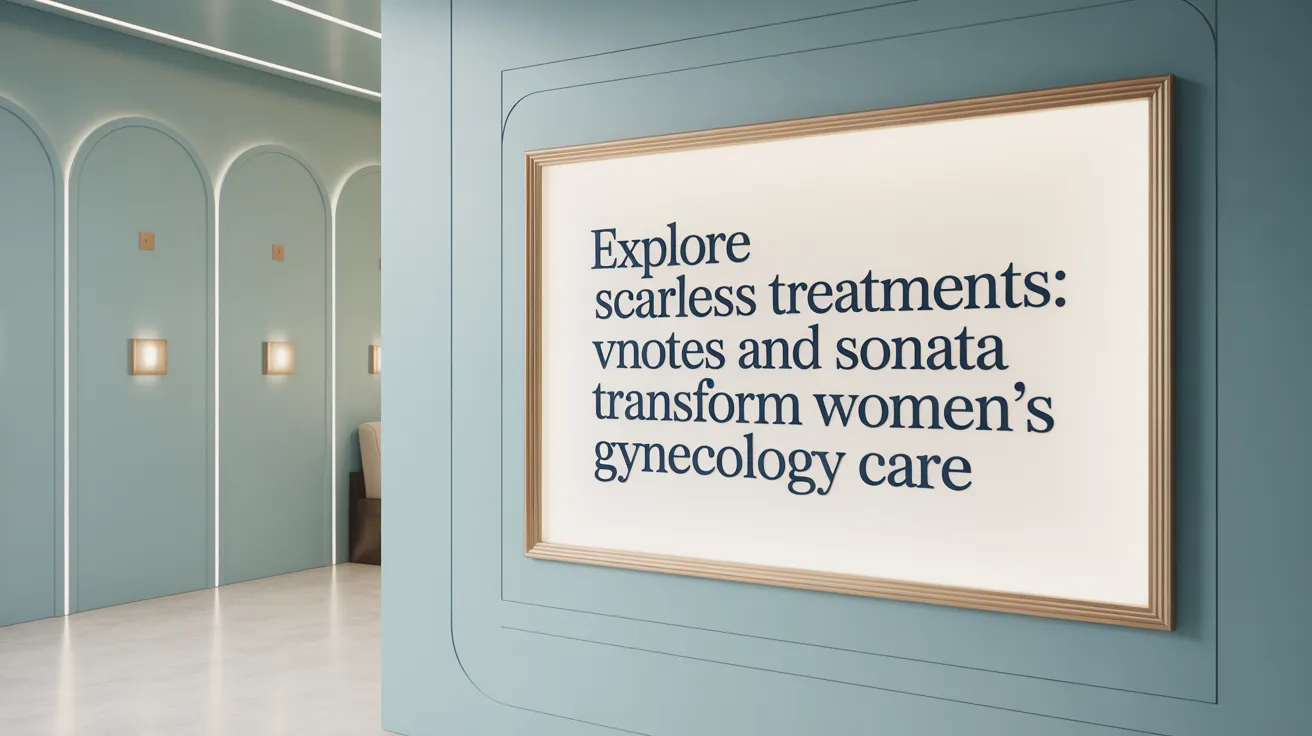 Explore Scarless Treatments: vNOTES and Sonata Transform Women's Gynecology Care