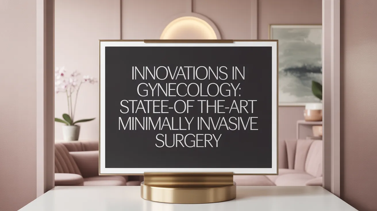 Innovations in Gynecology: State-of-the-Art Minimally Invasive Surgery