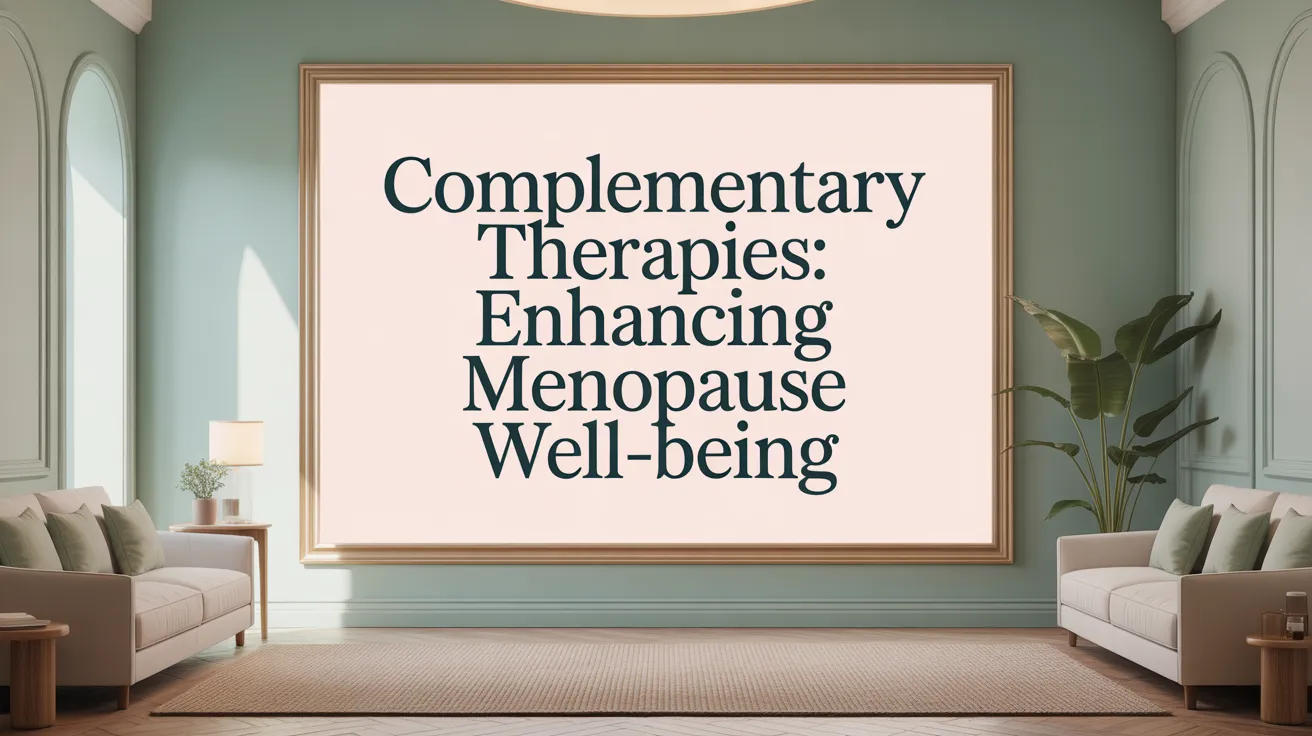 Complementary Therapies: Enhancing Menopause Well-being