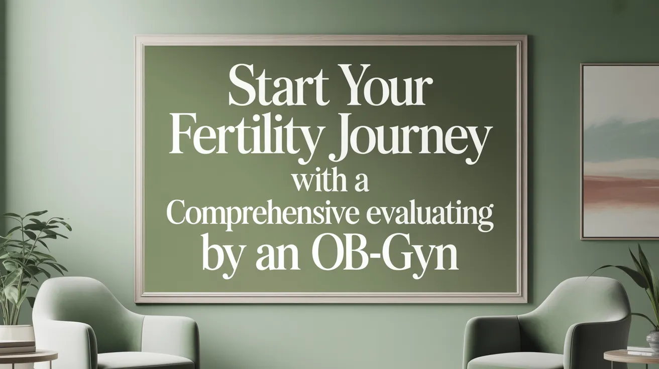 Start Your Fertility Journey with a Comprehensive Evaluation by an Ob-Gyn