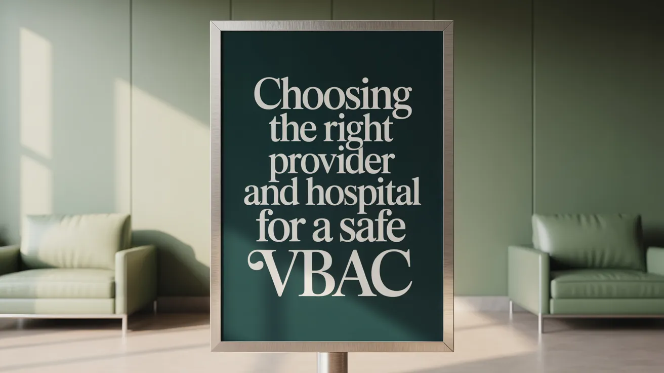 Choosing the Right Provider and Hospital for a Safe VBAC