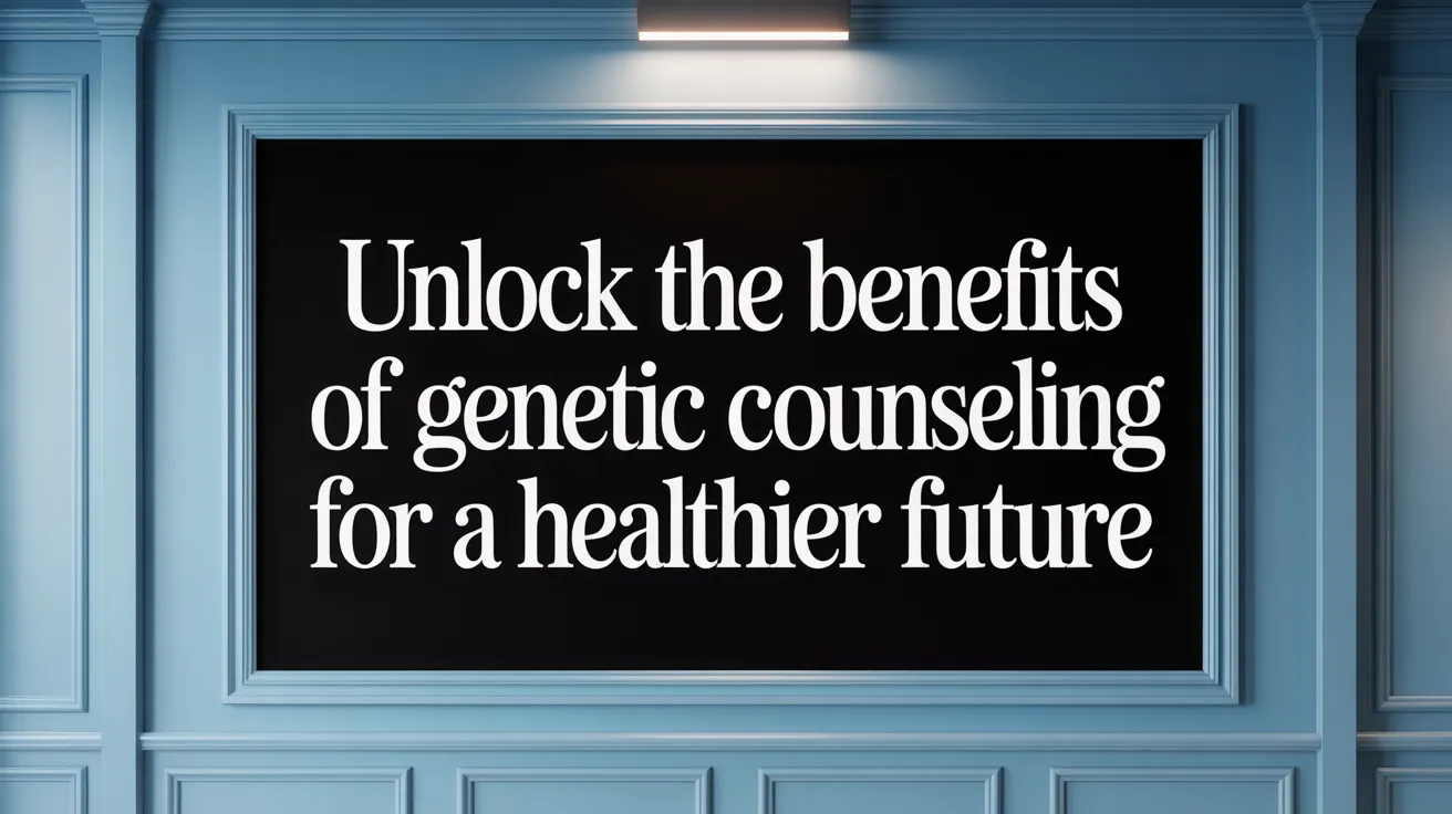 Unlock the Benefits of Genetic Counseling for a Healthier Future