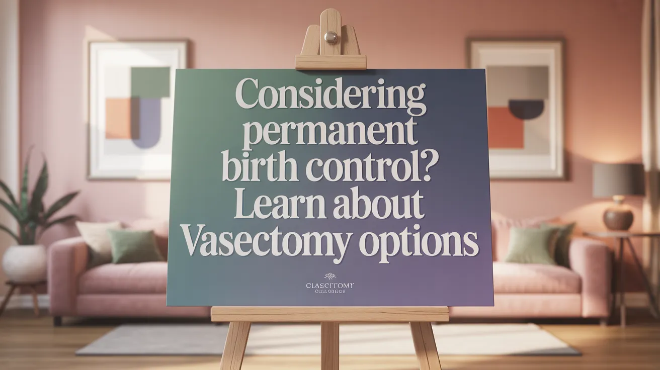 Considering Permanent Birth Control? Learn About Vasectomy Options
