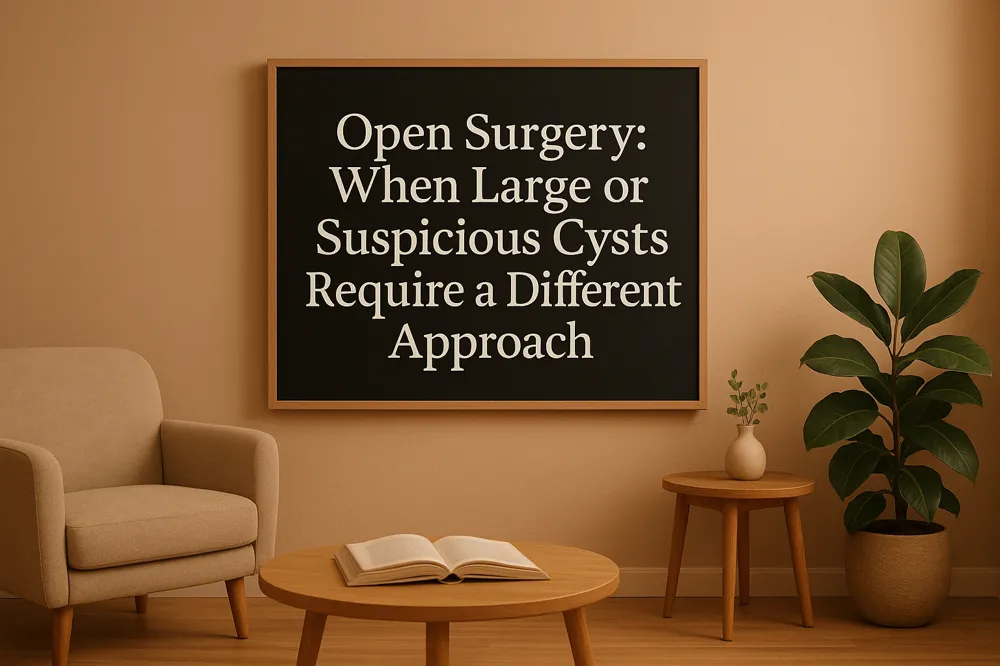 Open Surgery: When Large or Suspicious Cysts Require a Different Approach