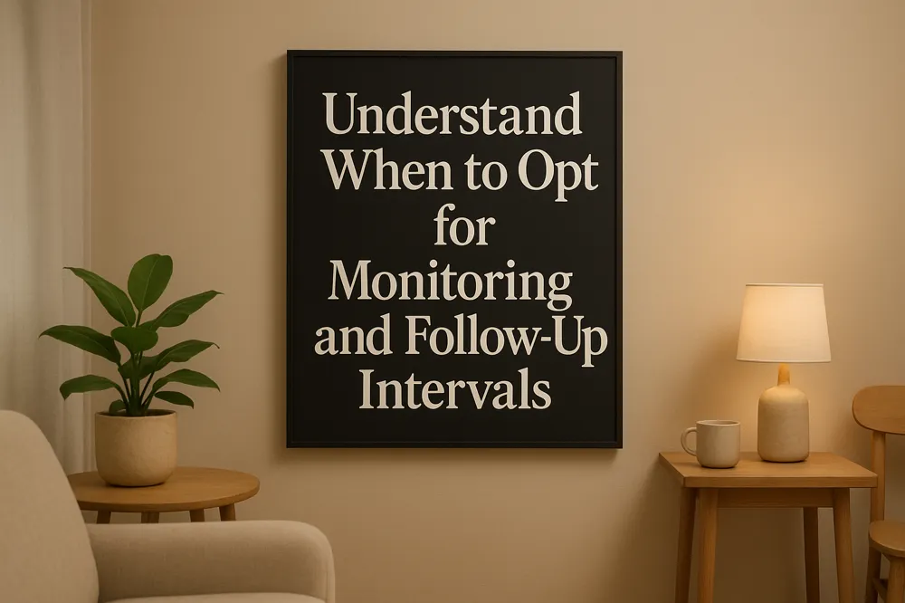 Understand When to Opt for Monitoring and Follow-Up Intervals