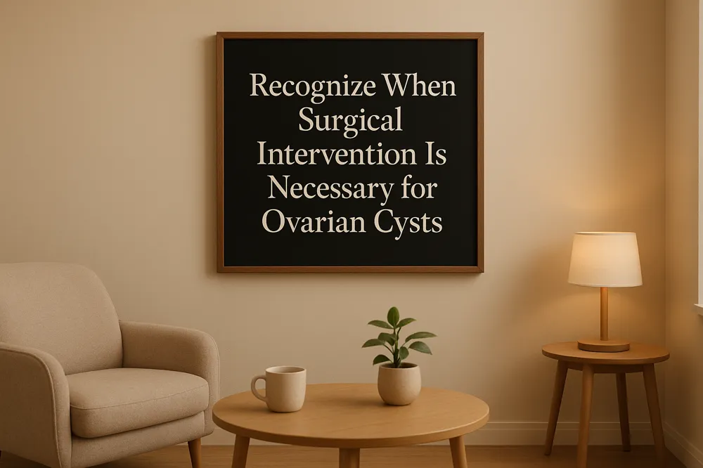 Recognize When Surgical Intervention Is Necessary for Ovarian Cysts