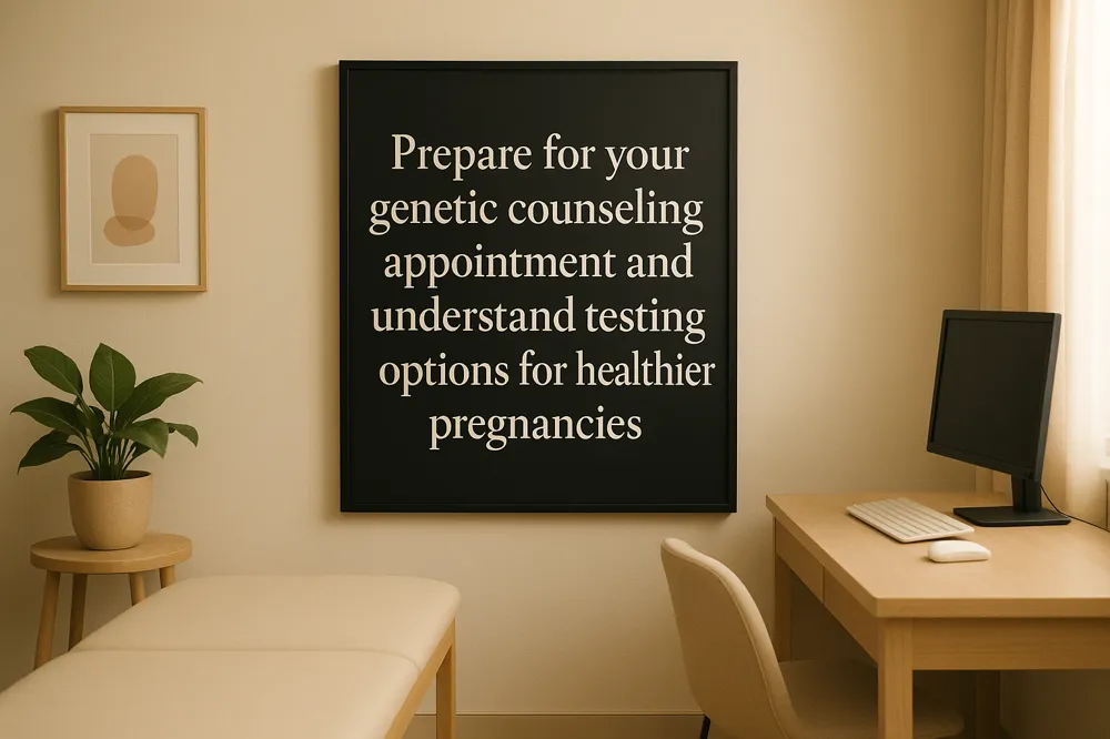 Prepare for your genetic counseling appointment and understand testing options for healthier pregnancies