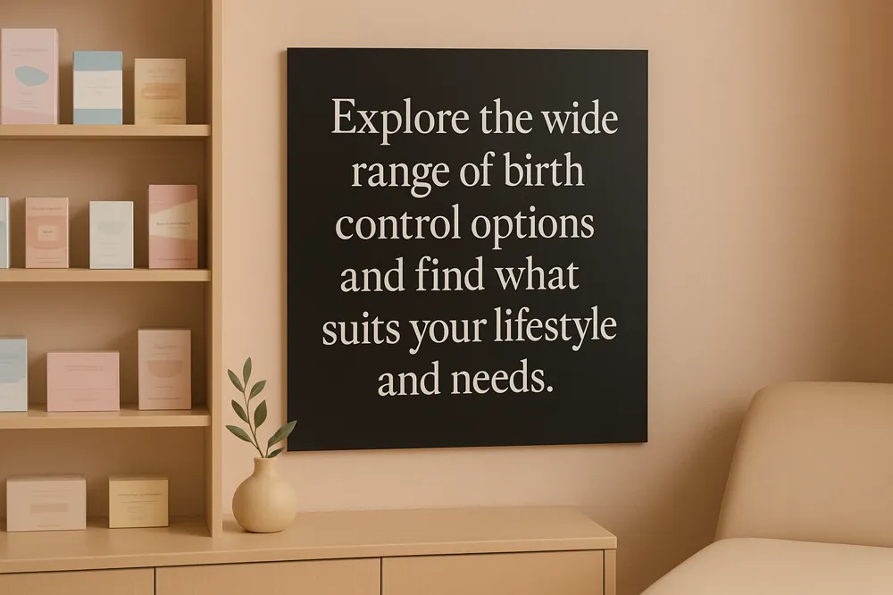 Explore the wide range of birth control options and find what suits your lifestyle and needs.