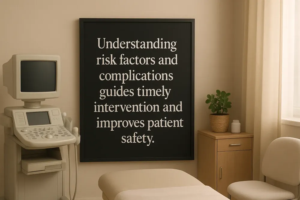 Understanding risk factors and complications guides timely intervention and improves patient safety.