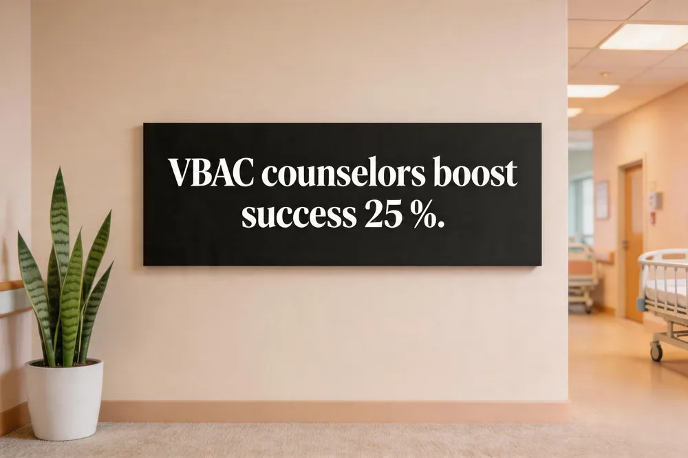 VBAC counselors boost success 25 %.