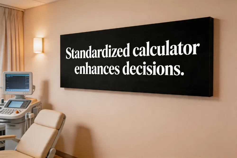 Standardized calculator enhances decisions.