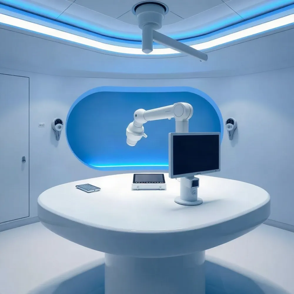 Gynecologic robotic surgery uses a surgeon-controlled system with tiny, wristed instruments and a magnified 3D view to treat conditions like fibroids, endometriosis, and pelvic organ prolapse through small incisions.