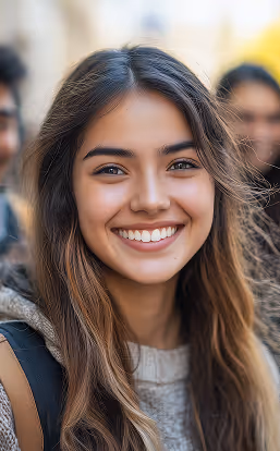 Smiling STEM student participating in youth science and education initiatives