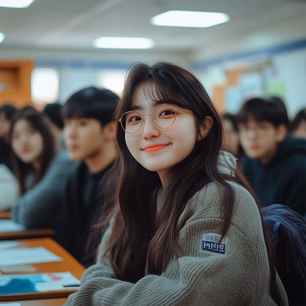 STEM student attending class and participating in science education program