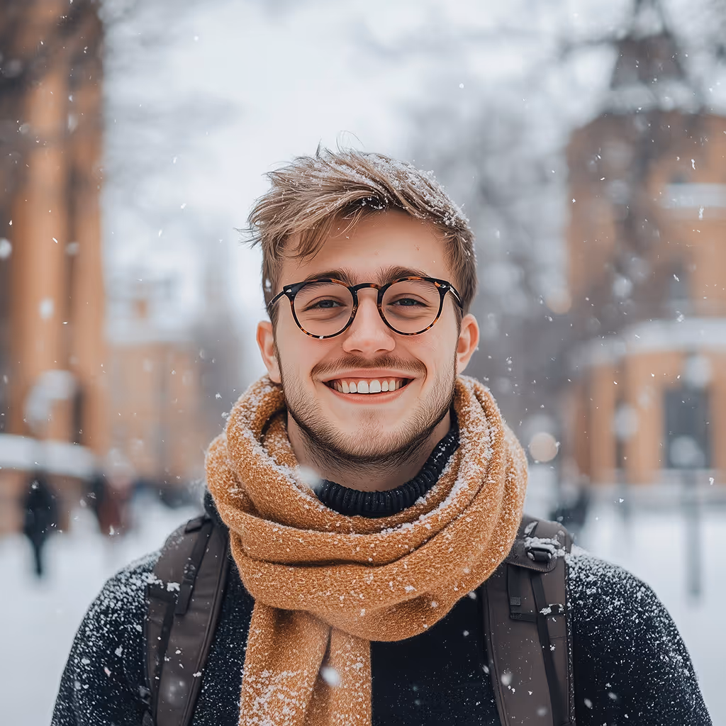 STEM student enjoying campus life and education opportunities in science and technology