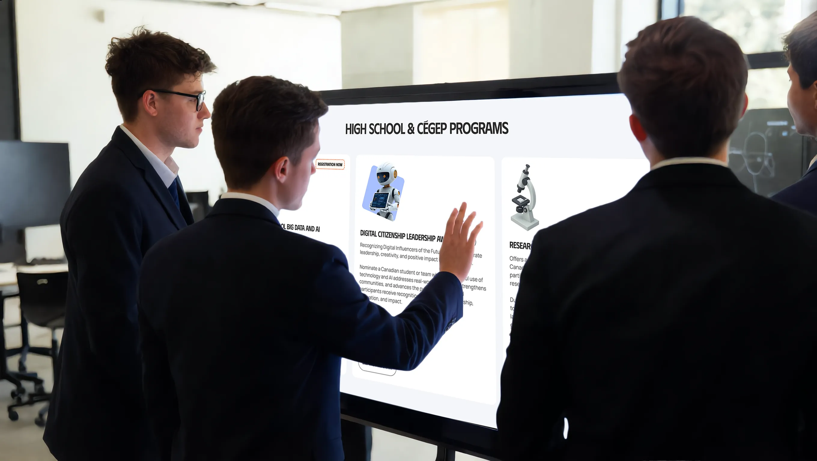 stem fellowship winner got handshake