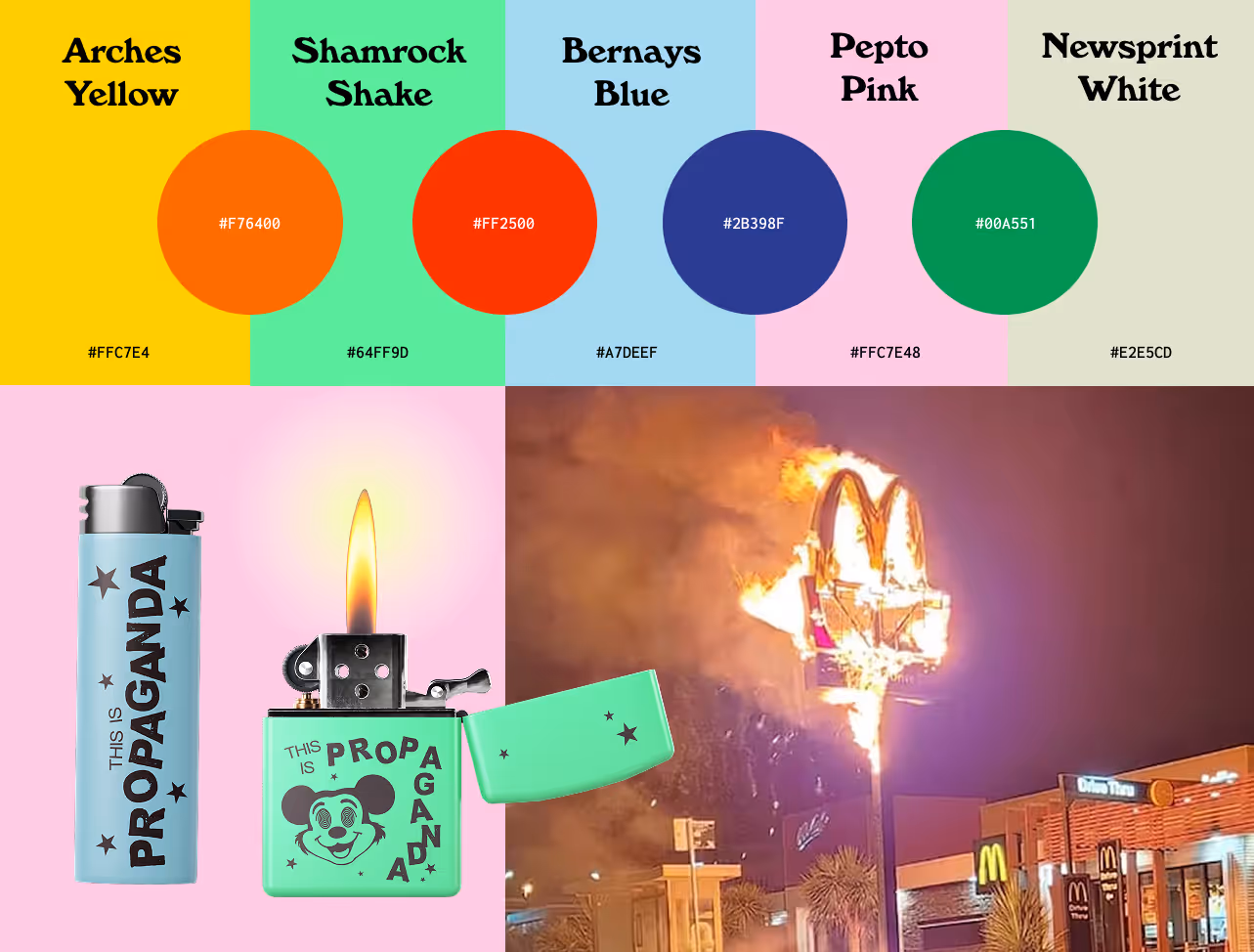 Color usage and execution for brand