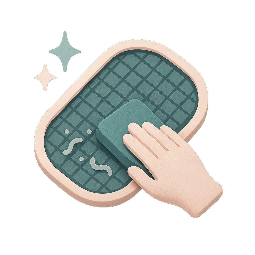 Digital thermometer icon with a green background.