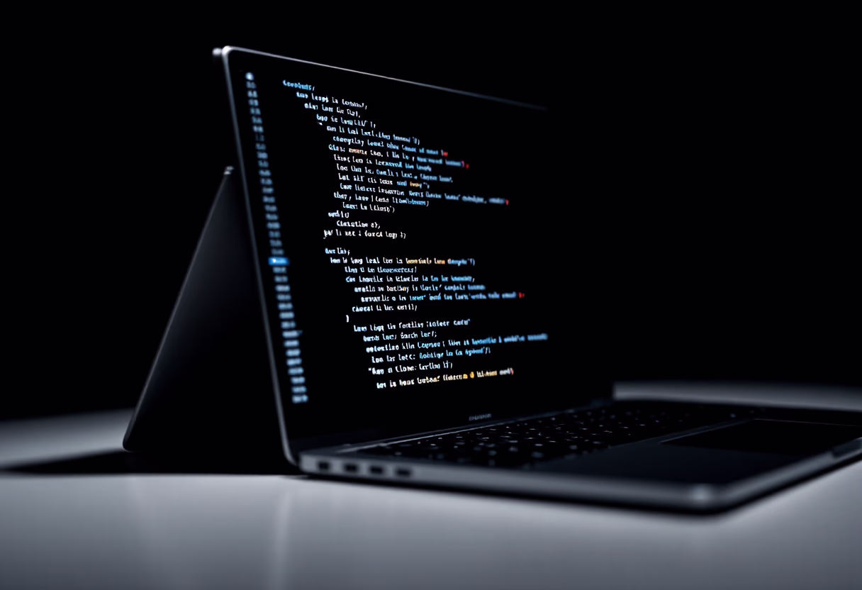 image of code on a computer screen (for a legal tech)