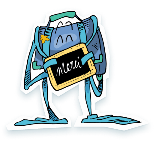 Illustration du Cartable qui dit merci