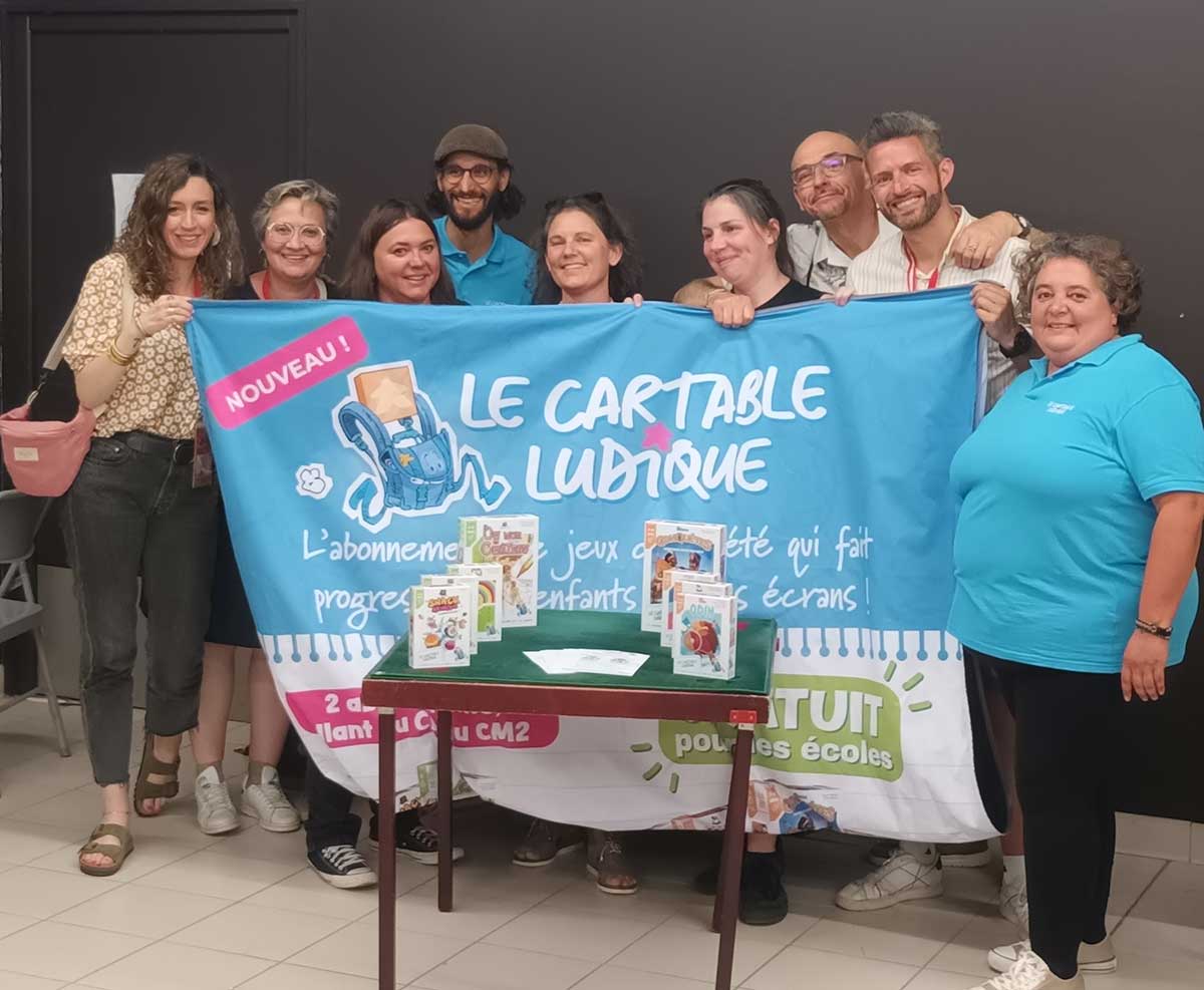 Le jury du FLIP et l'équipe du Cartable Ludique
