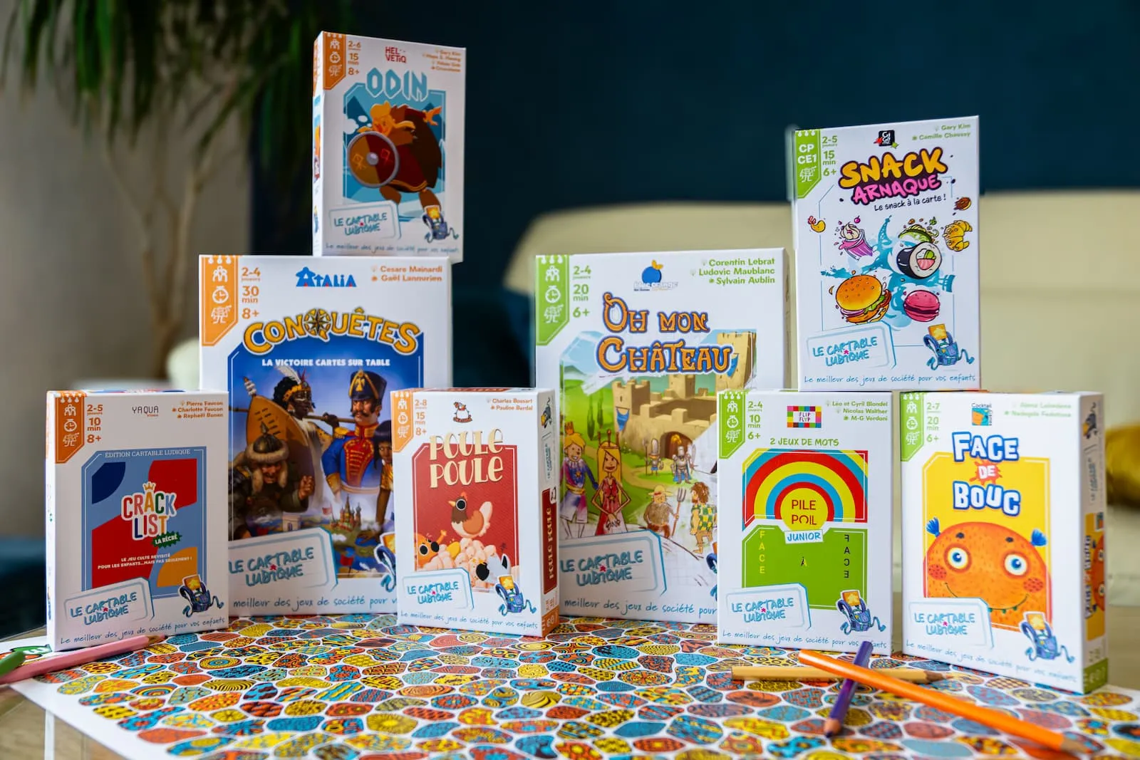 Huit jeux de société français pour enfants