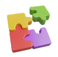 Logo d'un puzzle pour rassembler toutes les activités et événements en une application mobile